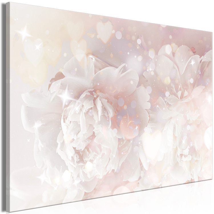 Canvas Print Misty Roses (1-piece) Wide - roses in blush pink 143504 additionalImage 2