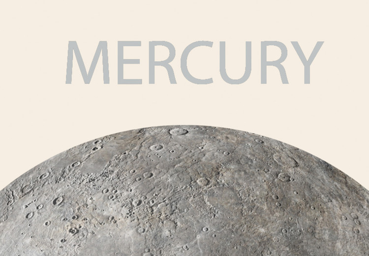 Canvas Mercury - The Smallest of the Planets of the Solar System in Graphic Terms 146304 additionalImage 5