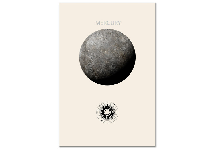 Canvas Mercury - The Smallest of the Planets of the Solar System in Graphic Terms 146304