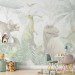 Wall Mural Dinosaurs - Pastel Watercolor Reptiles in a Prehistoric Jungle 148604 additionalThumb 6