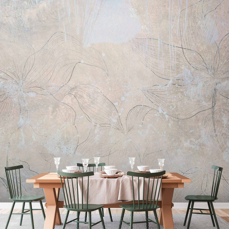 Wall Mural Picturesque Nature - Abstract Background in Light Beige Colors 148804 additionalImage 4
