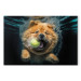 Canvas Art Print AI Dog Chow Chow - Floating Animal With a Ball in Its Mouth - Horizontal 150104 additionalThumb 7