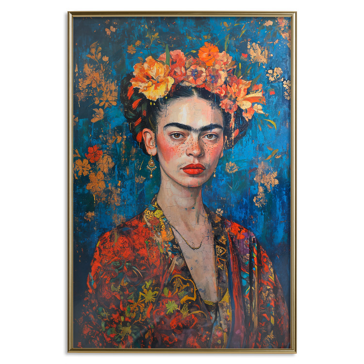 Poster Portrait of a Painter - Image of Frida Kahlo Inspired by Klimt’s Style 152204 additionalImage 17