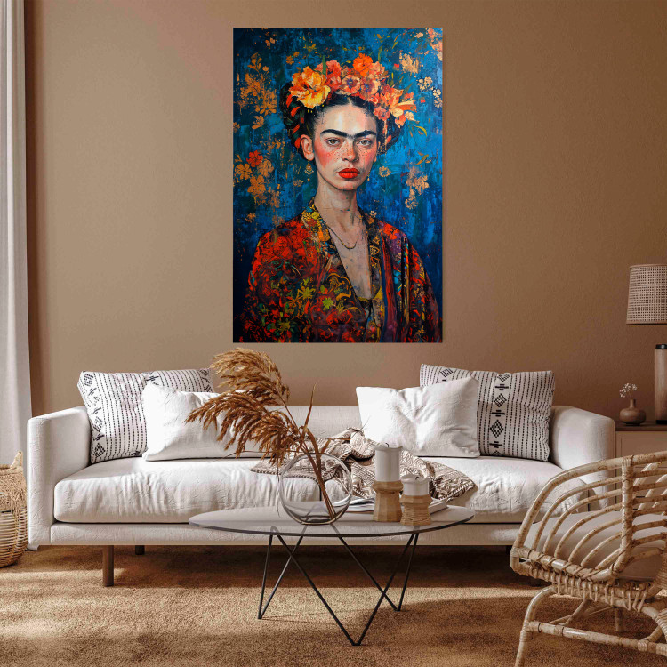 Poster Portrait of a Painter - Image of Frida Kahlo Inspired by Klimt’s Style 152204 additionalImage 12