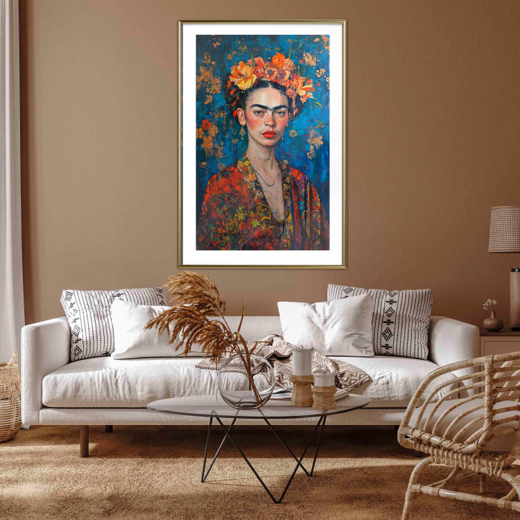 Poster Portrait of a Painter - Image of Frida Kahlo Inspired by Klimt’s Style 152204 additionalImage 13