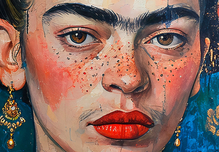 Poster Portrait of a Painter - Image of Frida Kahlo Inspired by Klimt’s Style 152204 additionalImage 4