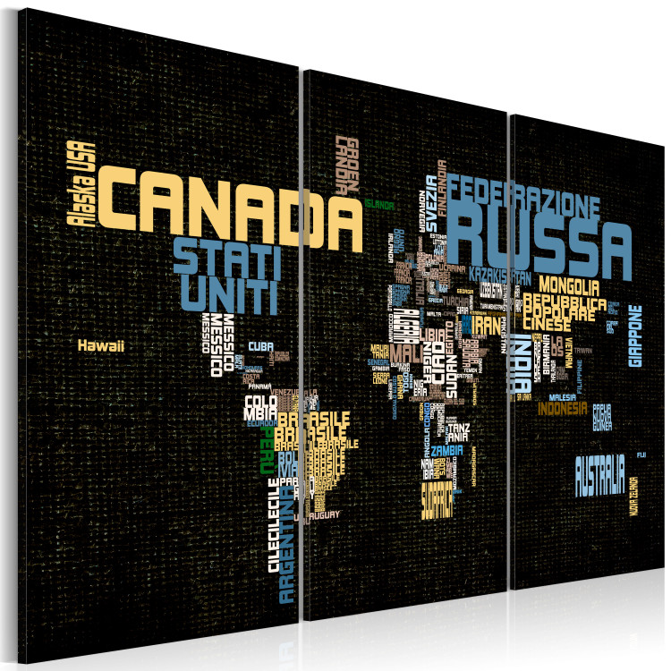 Canvas Print The World is not enough - Triptych 55304 additionalImage 2