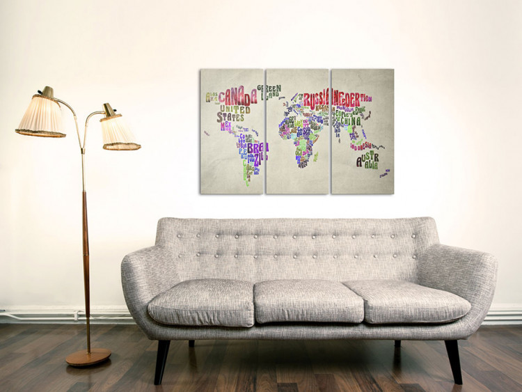 Canvas Colorful countries - triptych 55404 additionalImage 3