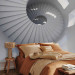Wall Mural Interior Architecture - Spiral White Stairs with Bright Light from Windows 59804 additionalThumb 2