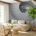 Wall Mural Interior Architecture - Spiral White Stairs with Bright Light from Windows 59804