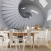 Wall Mural Interior Architecture - Spiral White Stairs with Bright Light from Windows 59804 additionalThumb 6