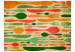 Photo Wallpaper Cutlery - orange and green 60204 additionalThumb 1