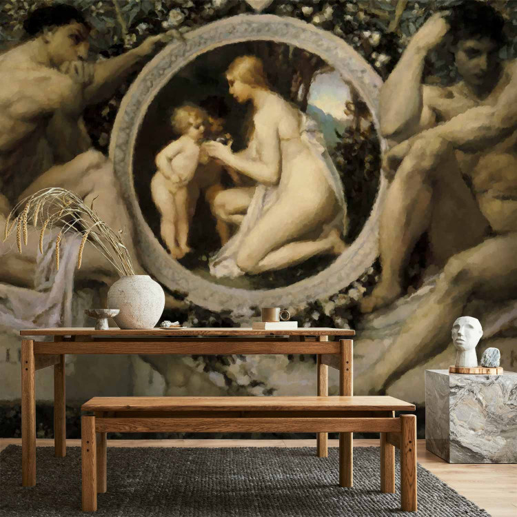 Wall Mural Idyll Gustav Klimt - Silhouettes of naked men and women on a background 61204 additionalImage 6