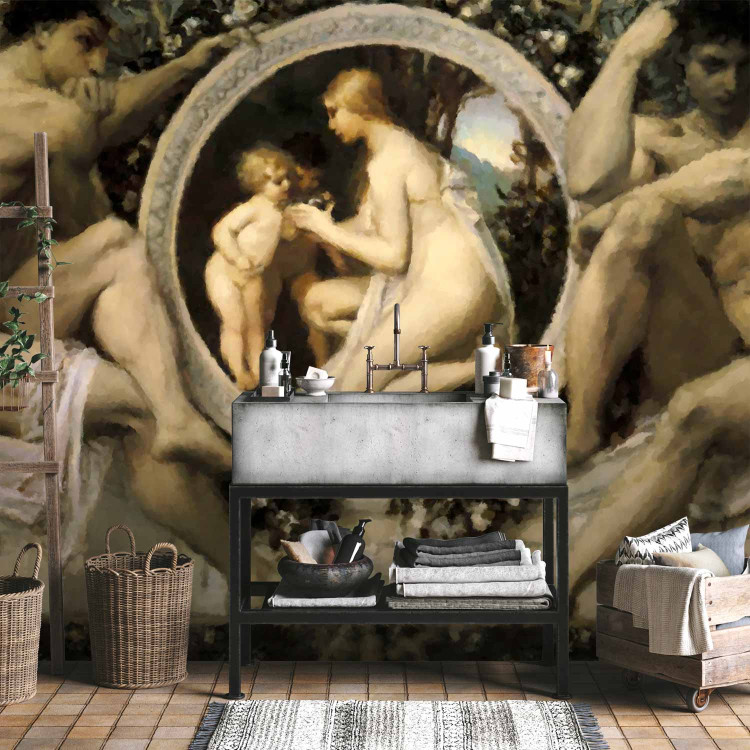 Wall Mural Idyll Gustav Klimt - Silhouettes of naked men and women on a background 61204 additionalImage 8