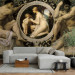 Wall Mural Idyll Gustav Klimt - Silhouettes of naked men and women on a background 61204