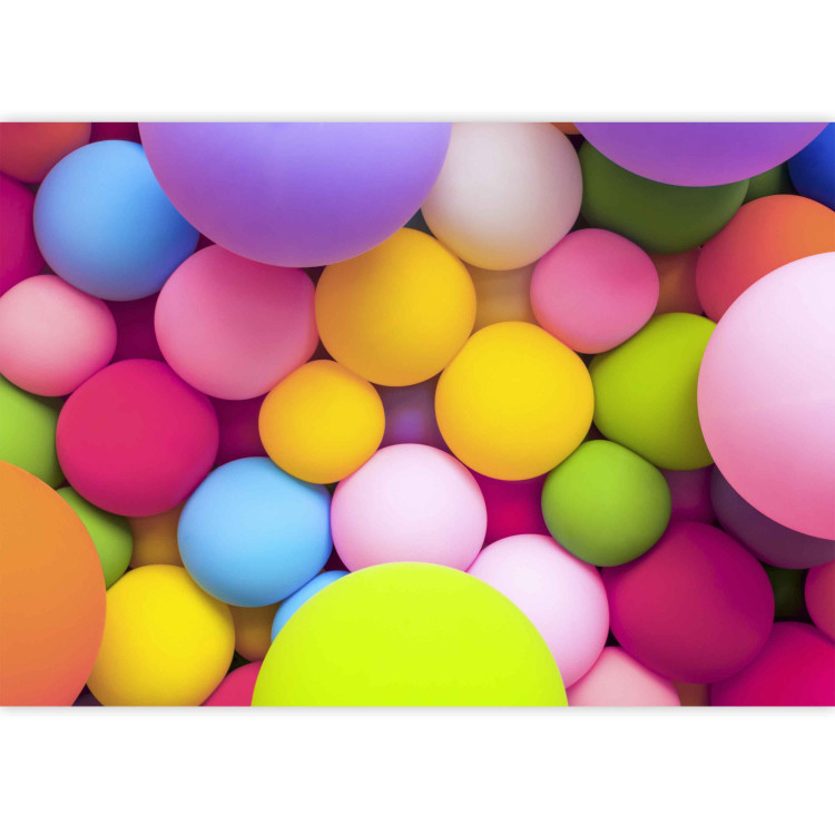 Wall Mural Geometric abstraction - energetic motif full of colourful balls 88504 additionalImage 3
