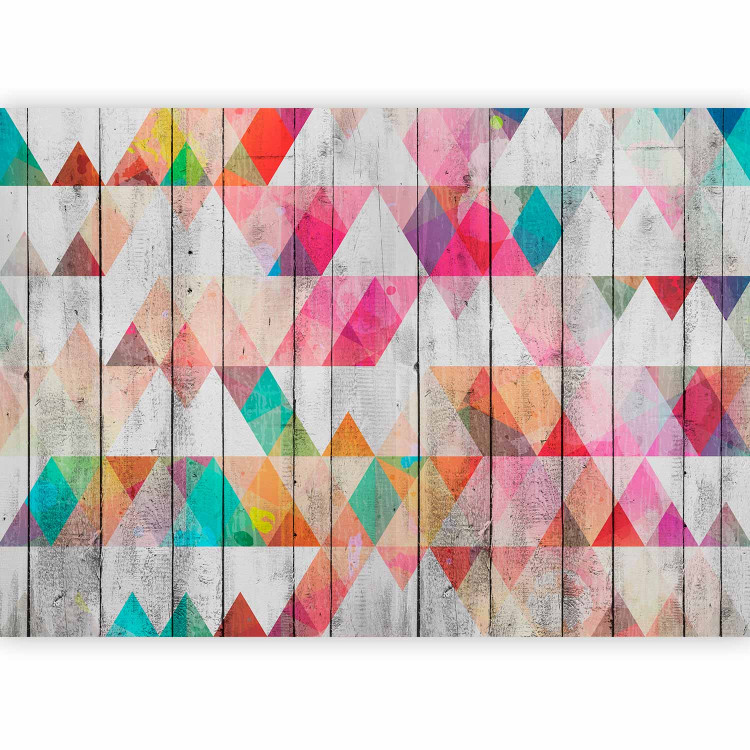 Photo Wallpaper Rainbow Triangles 107614 additionalImage 1