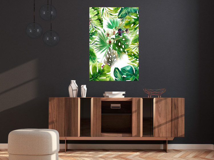 Wall Poster Tropical Shade - botanical composition with leaves of tropical plants 114314 additionalImage 17