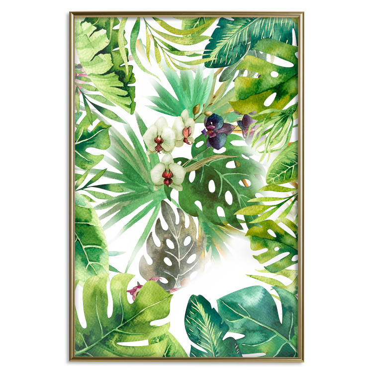 Wall Poster Tropical Shade - botanical composition with leaves of tropical plants 114314 additionalImage 16