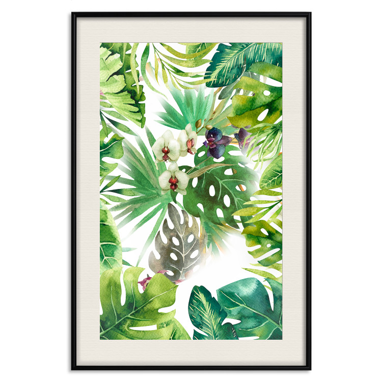 Wall Poster Tropical Shade - botanical composition with leaves of tropical plants 114314 additionalImage 18
