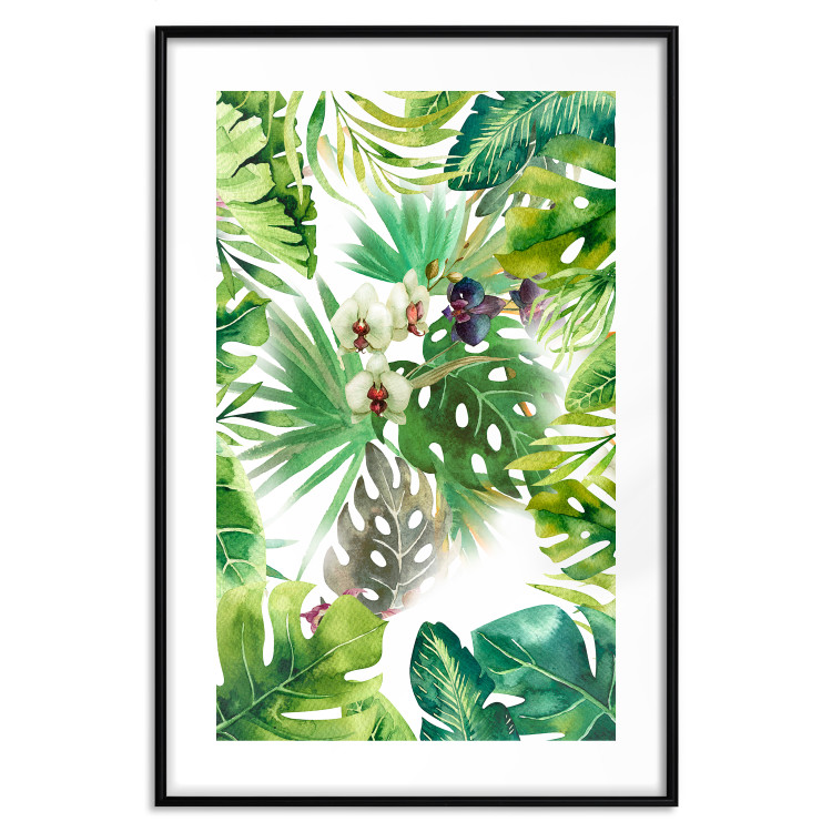 Wall Poster Tropical Shade - botanical composition with leaves of tropical plants 114314 additionalImage 17