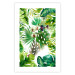 Wall Poster Tropical Shade - botanical composition with leaves of tropical plants 114314 additionalThumb 25