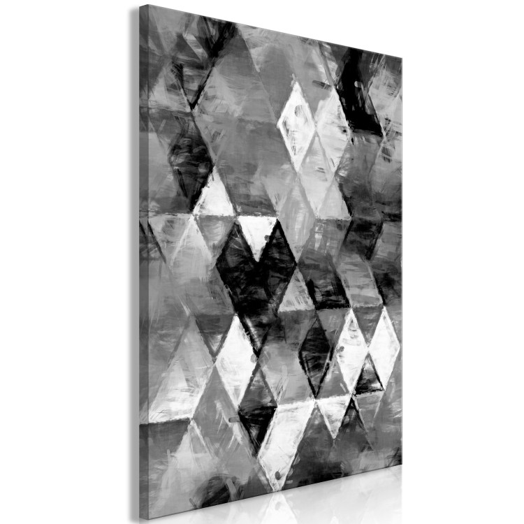 Canvas Print Geometric Minimalism (1-part) - Figures on Black and White Background 115014 additionalImage 2