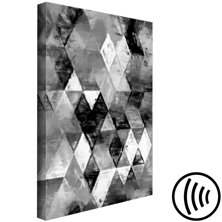 Canvas Print Geometric Minimalism (1-part) - Figures on Black and White Background 115014 additionalImage 6