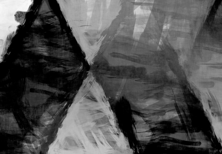 Canvas Print Geometric Minimalism (1-part) - Figures on Black and White Background 115014 additionalImage 4