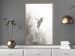 Poster Ethnic Hummingbird - abstraction with a bird in shades of gray 116314 additionalThumb 5