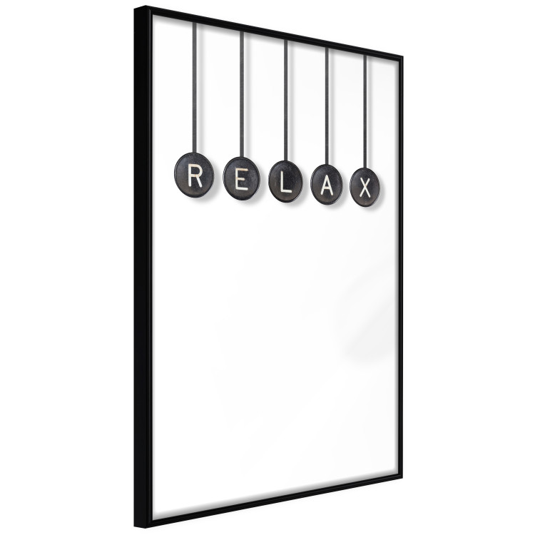 Poster Relax - black and white minimalist composition with English text 116814 additionalImage 9