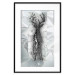 Poster Silver Deer - unique shiny abstraction with animal motif 117014 additionalThumb 18