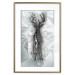 Poster Silver Deer - unique shiny abstraction with animal motif 117014 additionalThumb 16