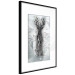 Poster Silver Deer - unique shiny abstraction with animal motif 117014 additionalThumb 11