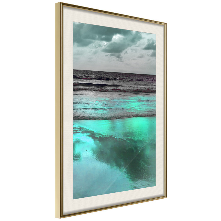 Poster Sea Nostalgia - Scandinavian landscape of green water against the sky 117914 additionalImage 6