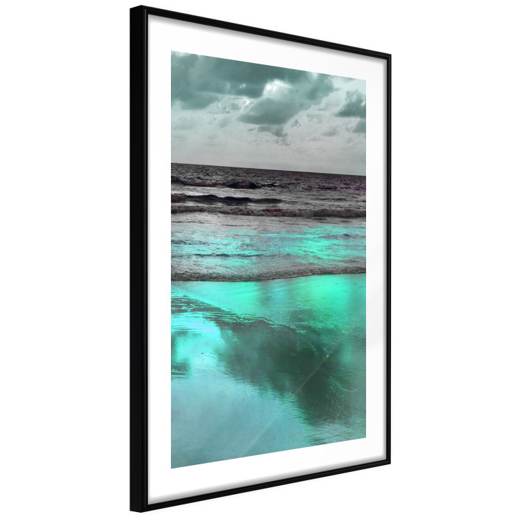 Poster Sea Nostalgia - Scandinavian landscape of green water against the sky 117914 additionalImage 14