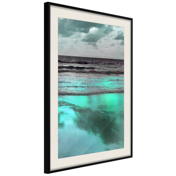 Poster Sea Nostalgia - Scandinavian landscape of green water against the sky 117914 additionalImage 9