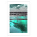 Poster Sea Nostalgia - Scandinavian landscape of green water against the sky 117914 additionalThumb 25