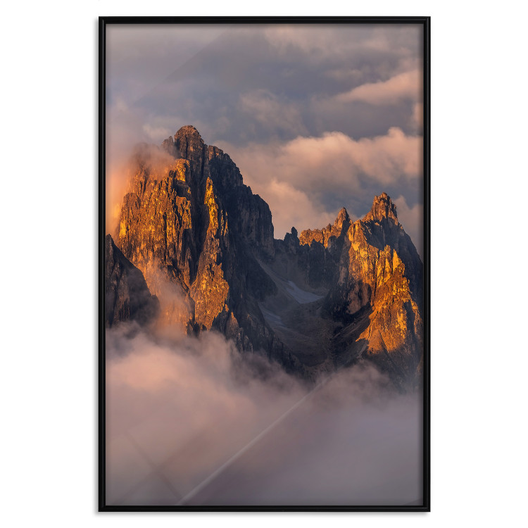 Poster Mountains in the Clouds - landscape of sky and illuminated mountain peaks 118014 additionalImage 20