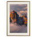 Poster Mountains in the Clouds - landscape of sky and illuminated mountain peaks 118014 additionalThumb 27