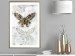 Poster Immortal Butterfly - composition with a golden insect on a marble background 118314 additionalThumb 13