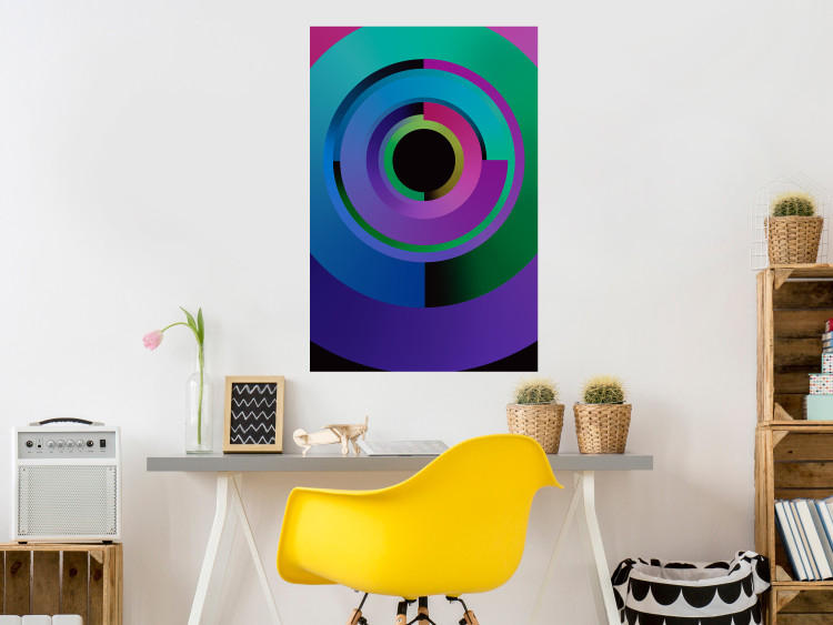 Poster Colorful Modes - multicolored abstraction with geometric figures 119214 additionalImage 23