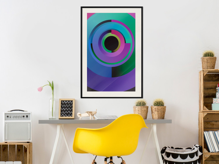 Poster Colorful Modes - multicolored abstraction with geometric figures 119214 additionalImage 22
