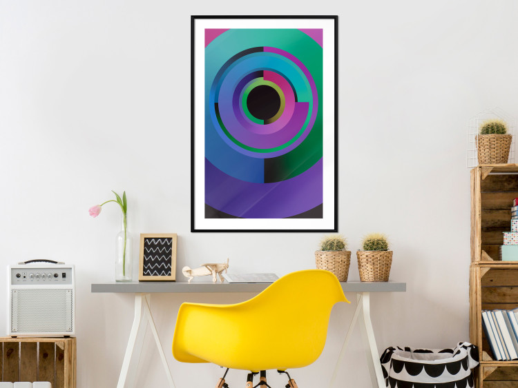 Poster Colorful Modes - multicolored abstraction with geometric figures 119214 additionalImage 4