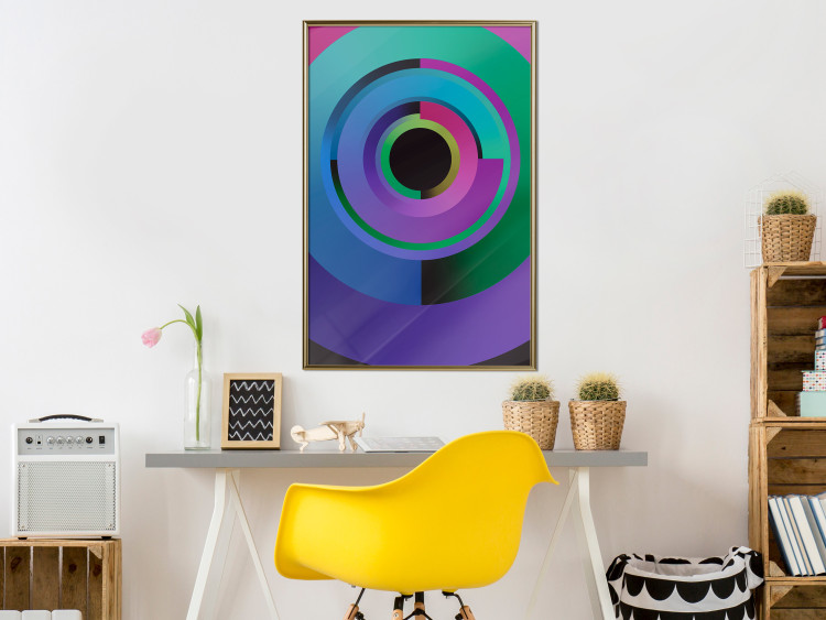 Poster Colorful Modes - multicolored abstraction with geometric figures 119214 additionalImage 7