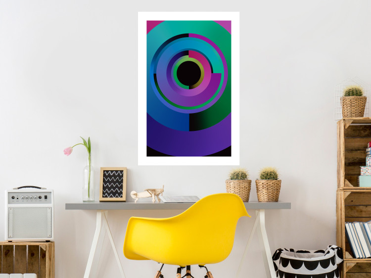 Poster Colorful Modes - multicolored abstraction with geometric figures 119214 additionalImage 4