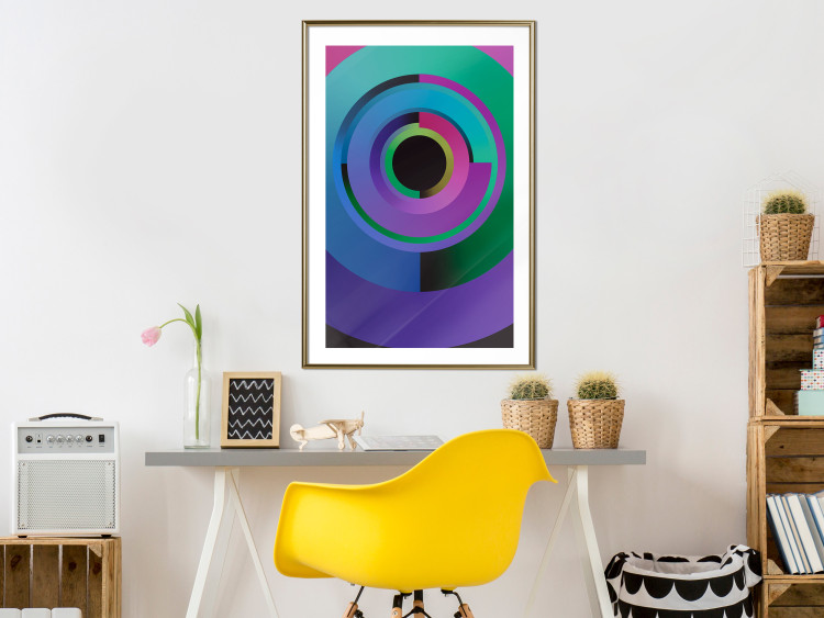 Poster Colorful Modes - multicolored abstraction with geometric figures 119214 additionalImage 15