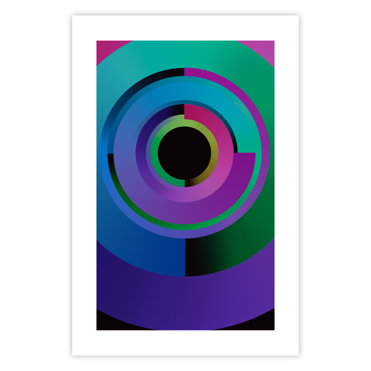 Poster Colorful Modes - multicolored abstraction with geometric figures 119214 additionalImage 25