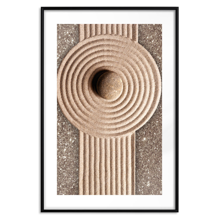 Poster Flow of Energy - abstract composition with a stone in a zen style 121914 additionalImage 15