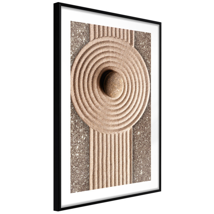 Poster Flow of Energy - abstract composition with a stone in a zen style 121914 additionalImage 11